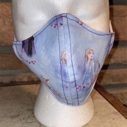 Disney Frozen 2 Face Mask With Filter 😷 Child Size 8 Years And Under