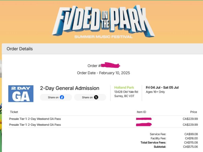Fvded In The Park 2025