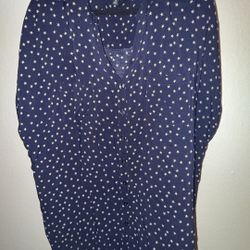 Torrid Navy Blue Star Blouse - Size 3X