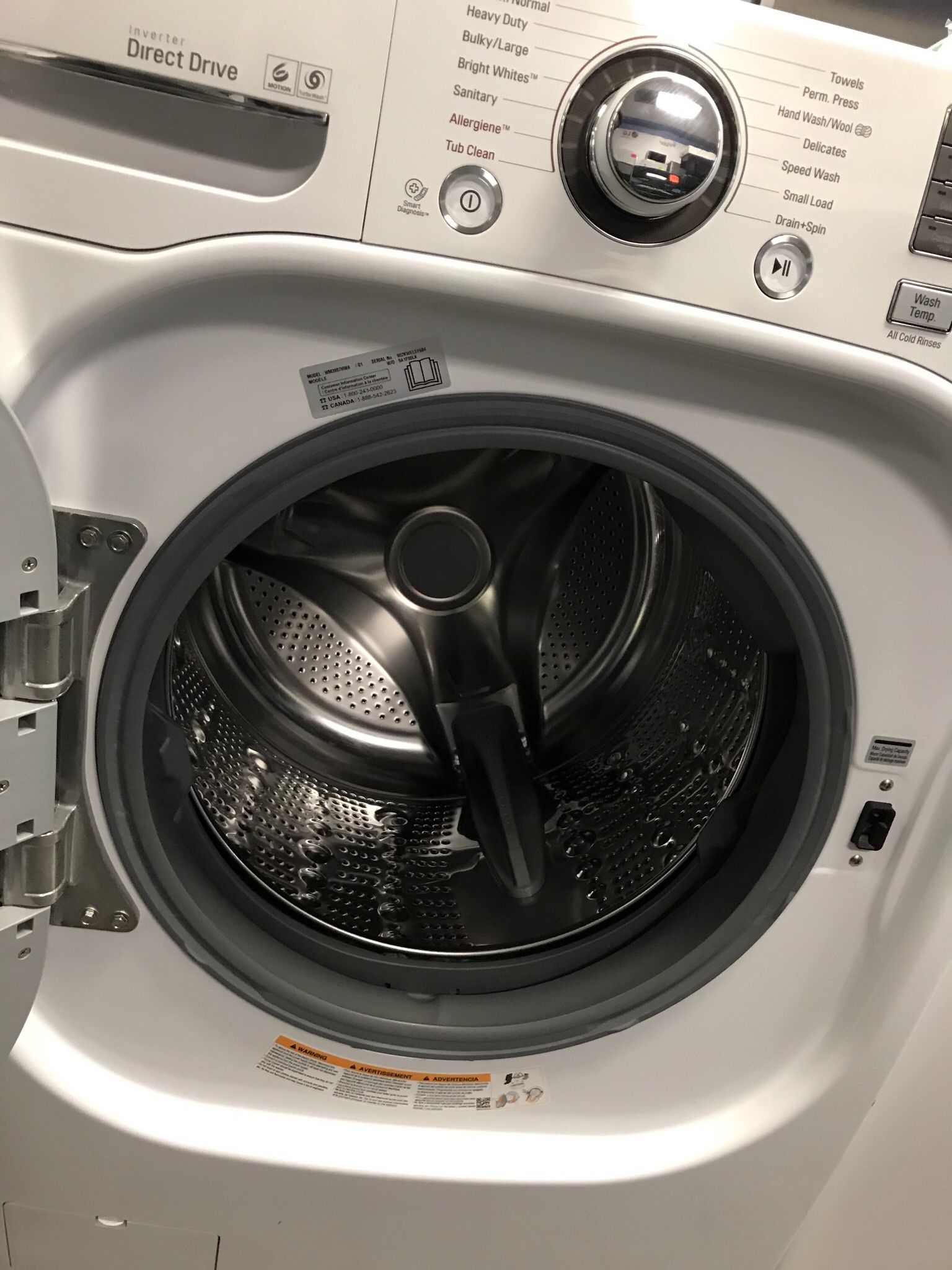 LG WASHER AND DRYER ALL IN ONE BRAND NEW OPEN BOX