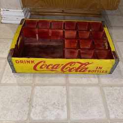 Coca-cola Coke Case Wood Vintage