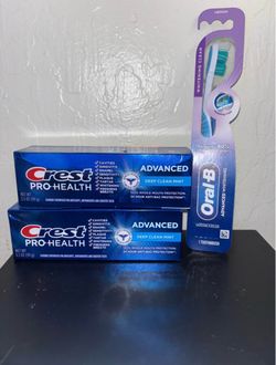 Crest Pro-Health Toothpaste & Oral-B Toothbrush Bundle