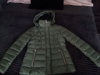 Women's small michael kores puffer zip up jacket