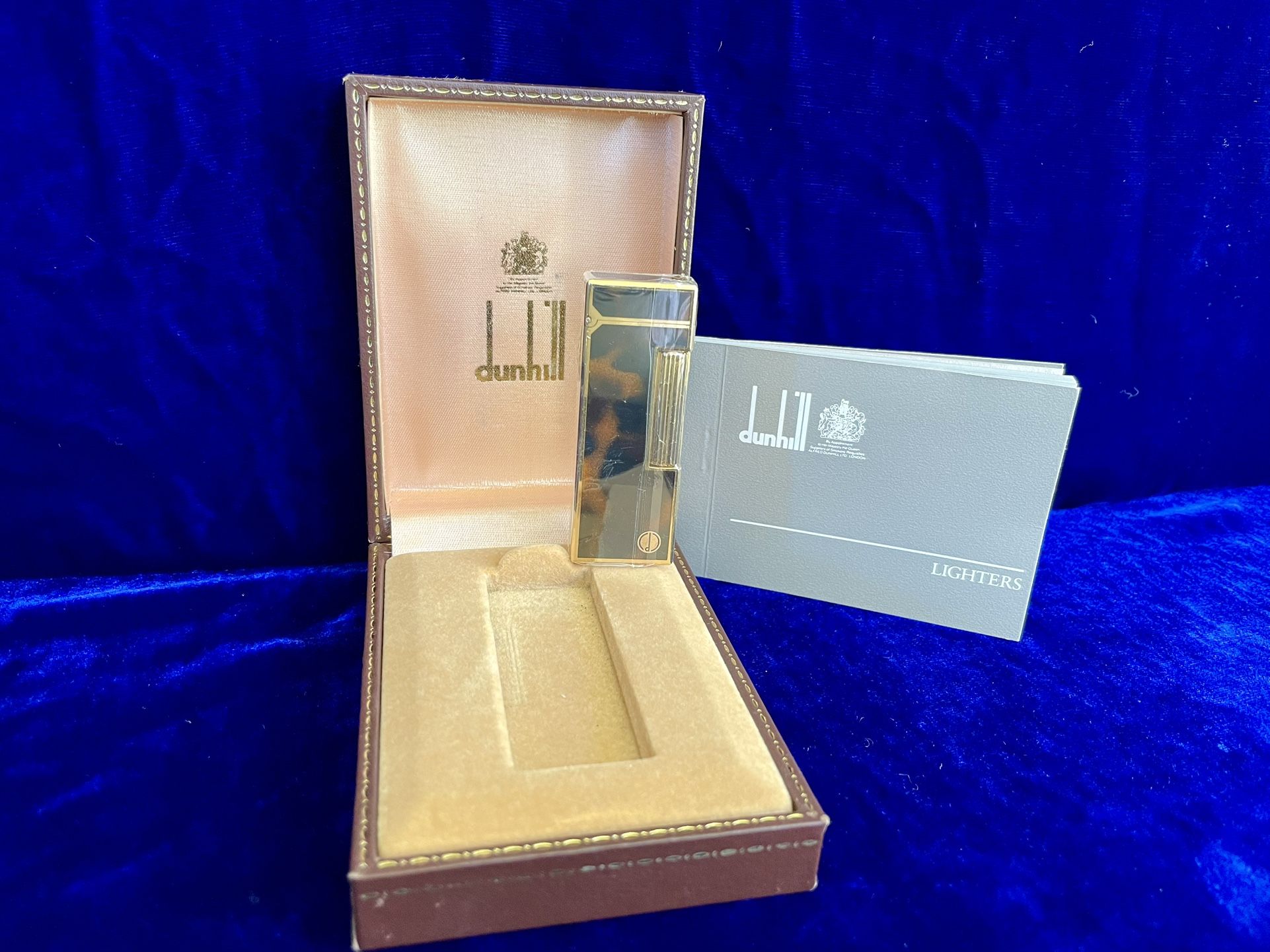 Super Rare Rollagas Turtle Lacquer Dunhill Lighter New Sealed Old Stock Full Set