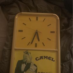 Vintage Camel Cigarette Clock
