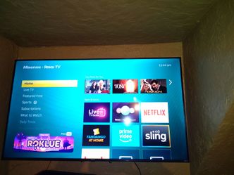58 inch Hiscense Roku tv. $150.00 price is firm.