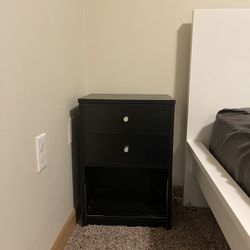 Black IKEA Nightstand 