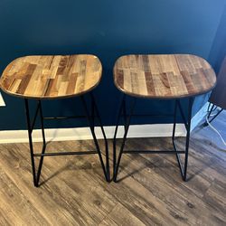 Set Of 2 Wooden Stools — $50 OBO