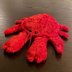 CALTOY Red Crab Hand Puppet Adorable Soft Plush Puppet Excellent Condition 9.5” 