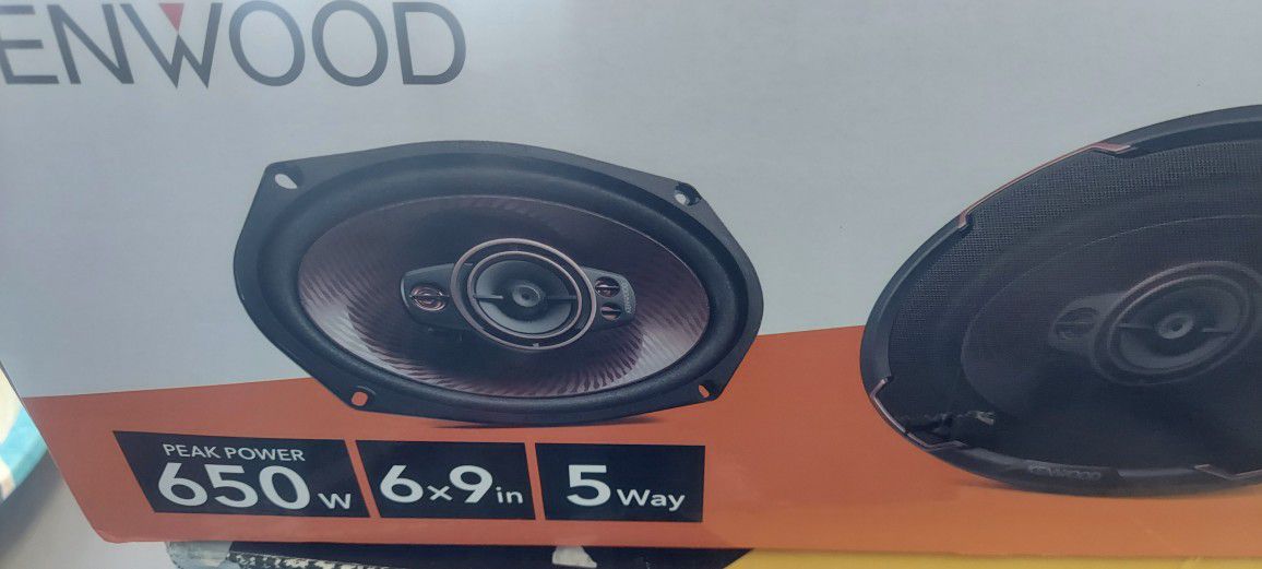 Kenwood 5-way 6x9 Speakers, New In Box 