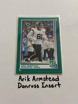Arik Armstead Jacksonville Jaguars DE Donruss Short Print Insert Card.
