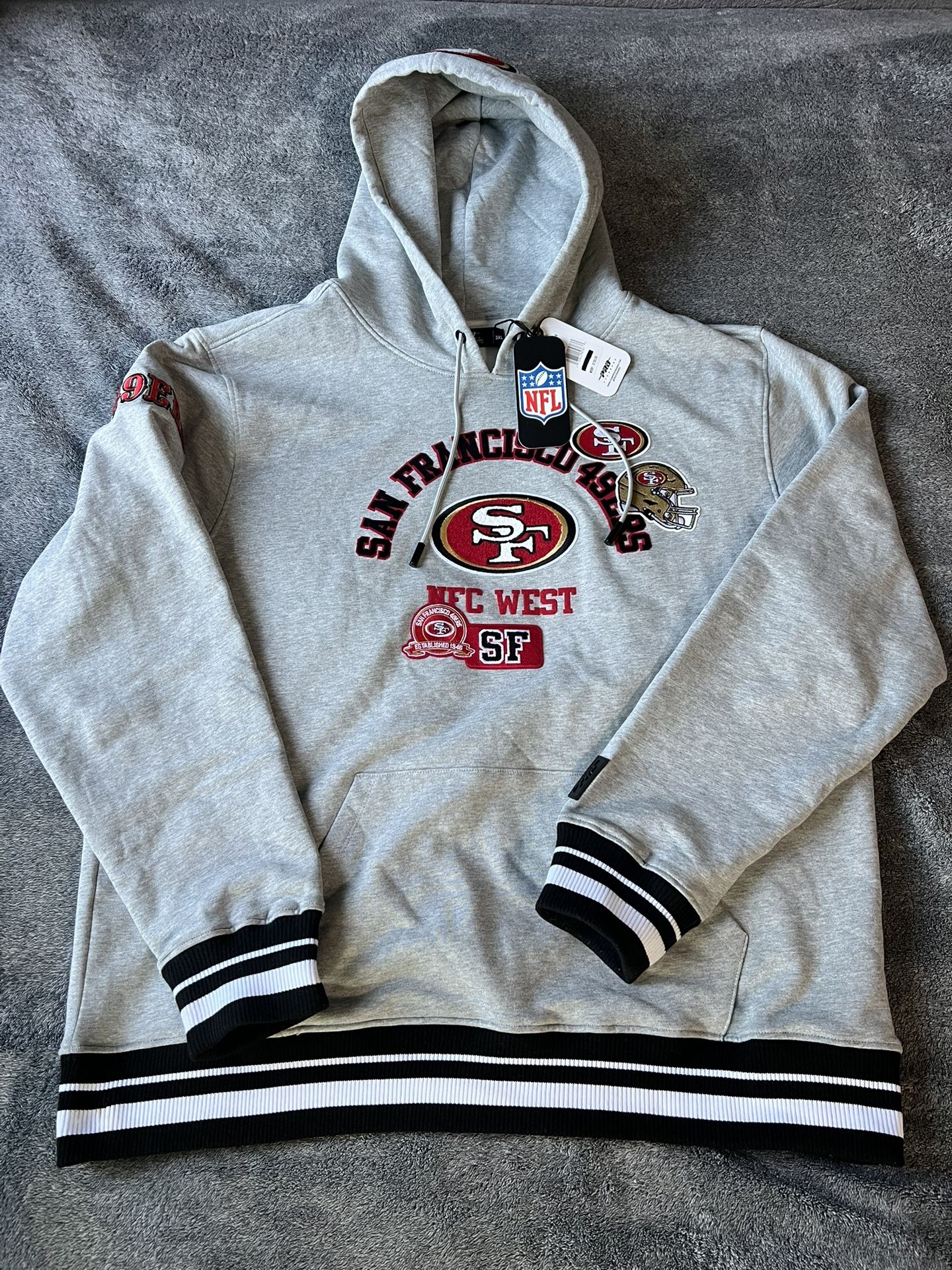 Pro Standard Sf 49ers NFC West Hoodie Size 3XL
