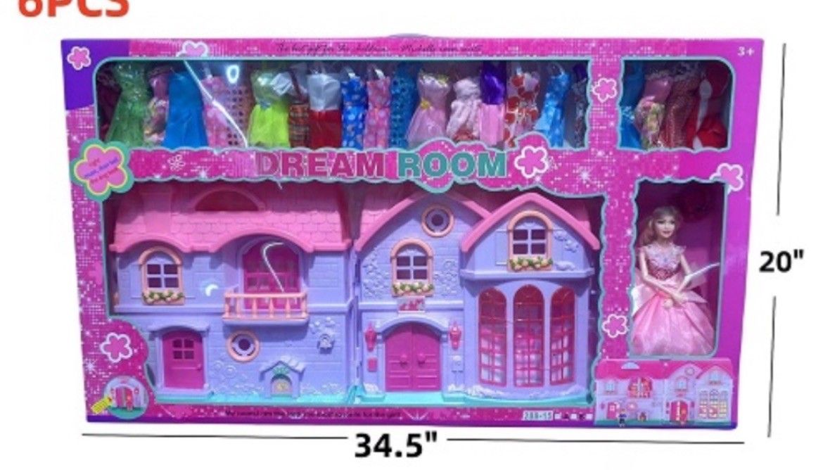 Large Doll House Toy For Kids