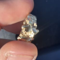 10k Nugget ring 