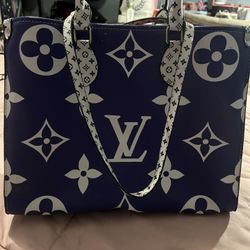 Louis Vuitton–style monogram tote 