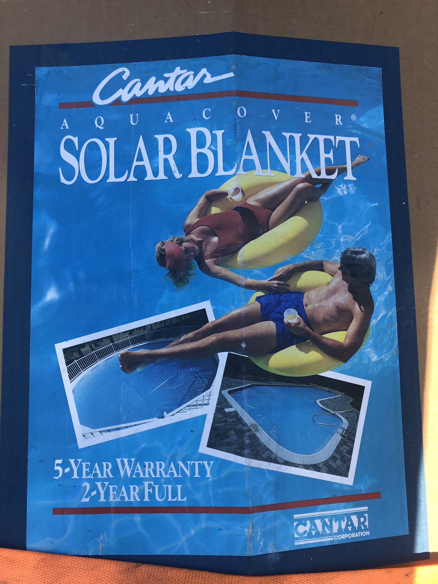 SOLAR BLANKET cover for pools