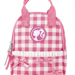 Barbie Pink Gingham 9” Mini Backpack With Bows 