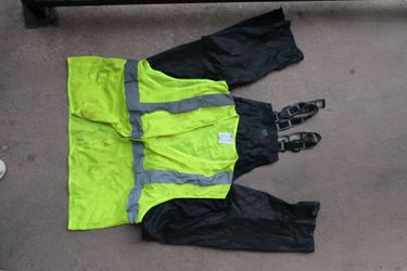 Construction Workwear Bundle – Hi-Vis Safety Vest + HH Rain Bib Overalls