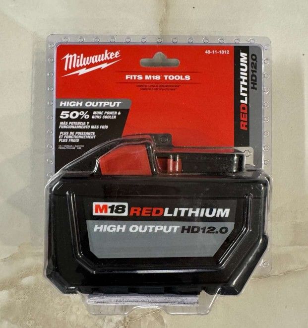 Milwaukee Battery 12ah New