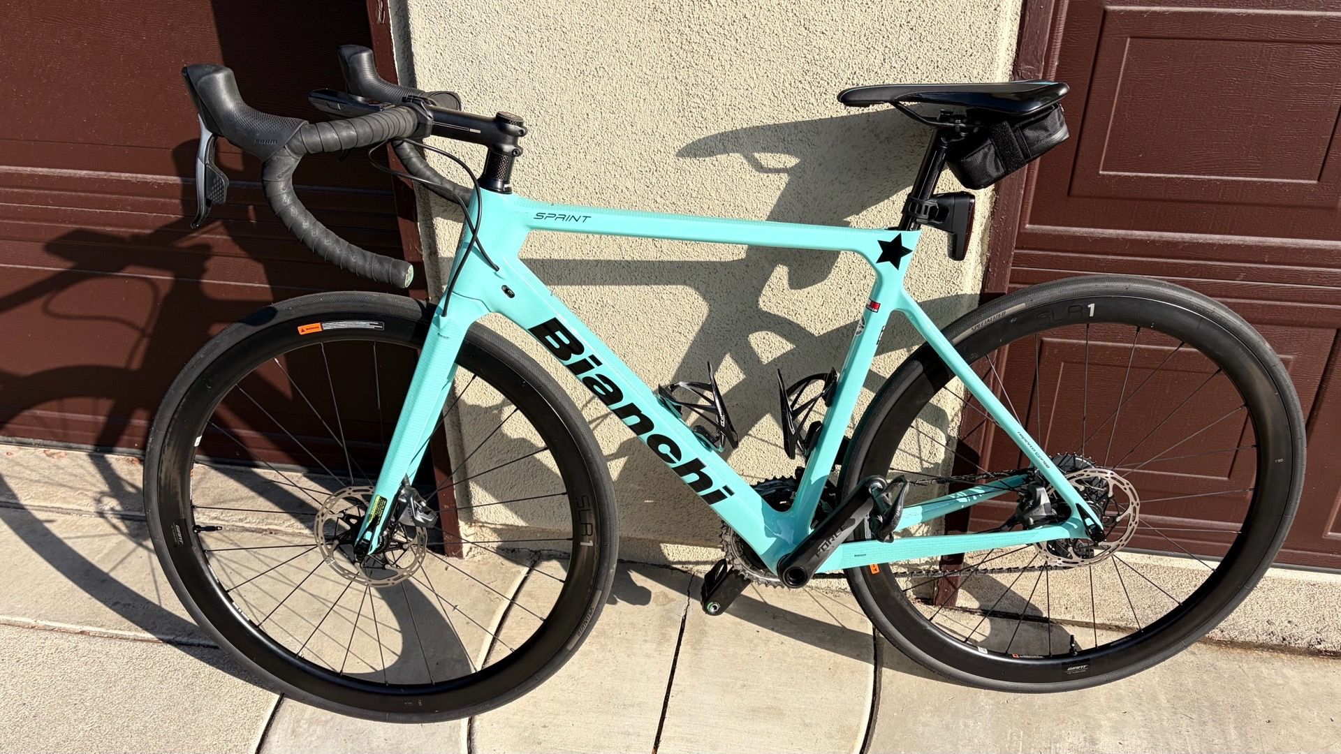 Bianchi sprint Celeste road bike 12spd IRONMAN
