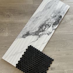 Wavy Ceramic Wall Tile 12x36