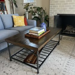 Oversized Wooden Coffee Table