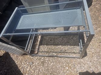 Metal Glass Desk