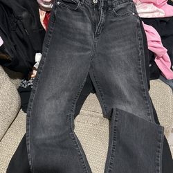 Black Acid Wash Jeans