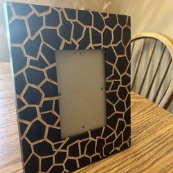 Giraffe print picture photo frame Safari - jungle home decor 