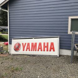 Large Yamaha Lighted Double Sided Dealership Sign
