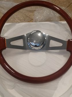 18" Big Rig Wood Steering Wheel Volvo Kenworth Peterbilt Volvo