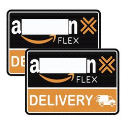 Car Magnet Signs For Amazon Flex Delivery 