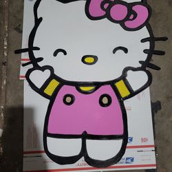 Hello Kitty Plywood Cut Out $35