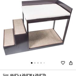 Dog Multi-level Bunk Bed  With Stairs For High Beds And Couches