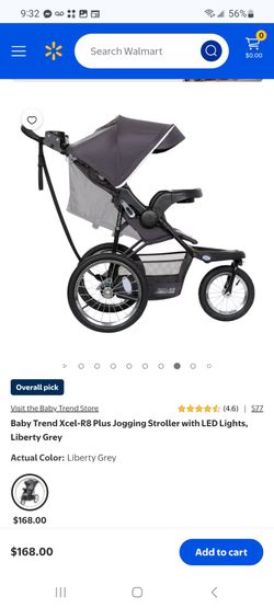 Baby Trend Xcel-R8 Plus Jogging Stroller with bonus car seat $140