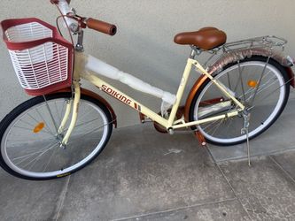Soiking City Cruiser Bike with Basket