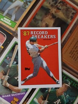 1988 Topps Mark McGwire '87 Record Breakers Card