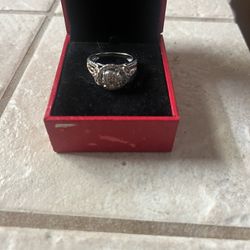 10kt White And Rose Gold Ring With 1 CTTW Diamonds