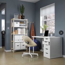 GREAT CONDITION- IKEA Lagkapten/ Alex Desk in Blue 