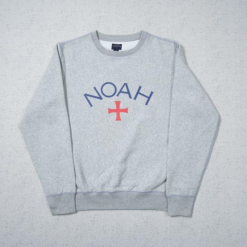 Noah Logo With Red Cross Designcasual Grey Sweatshirt