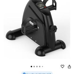 Under Table Oval Electric - Seniors Sitting Leg Exerciser Fully Assembled Pedal with Remote Control, Free Foot Strap and 10 Adjustable Speed