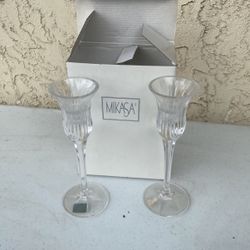 Mika’s a Crystal Candle Holders