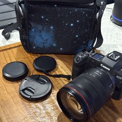 Canon - EOS R Mirrorless 4K Video Camera with RF 24-105mm f/4L IS USM Lens - Black