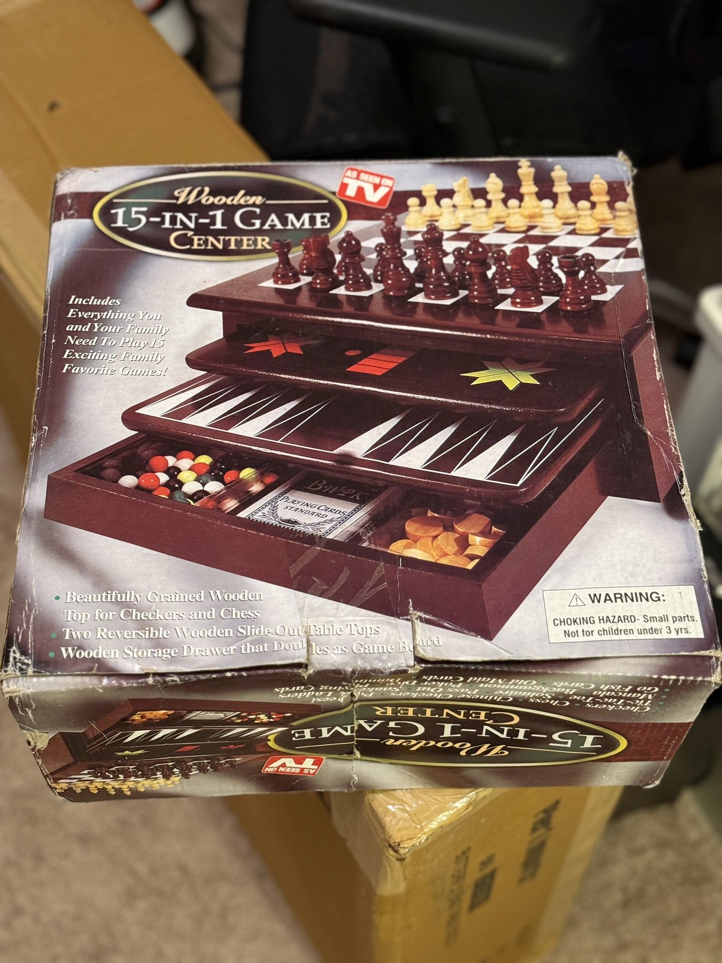 Board Game Set - Deluxe 15 in 1 Tabletop
