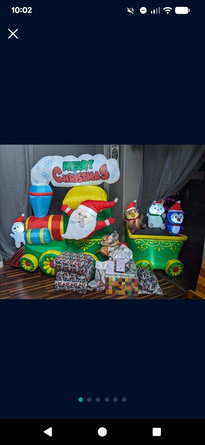 8 Foot Long Lite Up Christmas Blow Up 