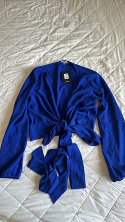 Royal blue cross over top size xl