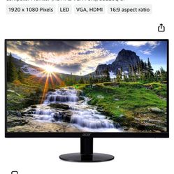 Acer 21.5 Inch Full HD (1920 x 1080) IPS Ultra-Thin Zero Frame Computer Monitor (HDMI & VGA Port), SB220Q bi