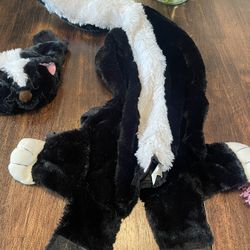 skunk pet costume size medium 