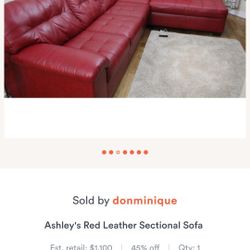 Red Sectional Sofa