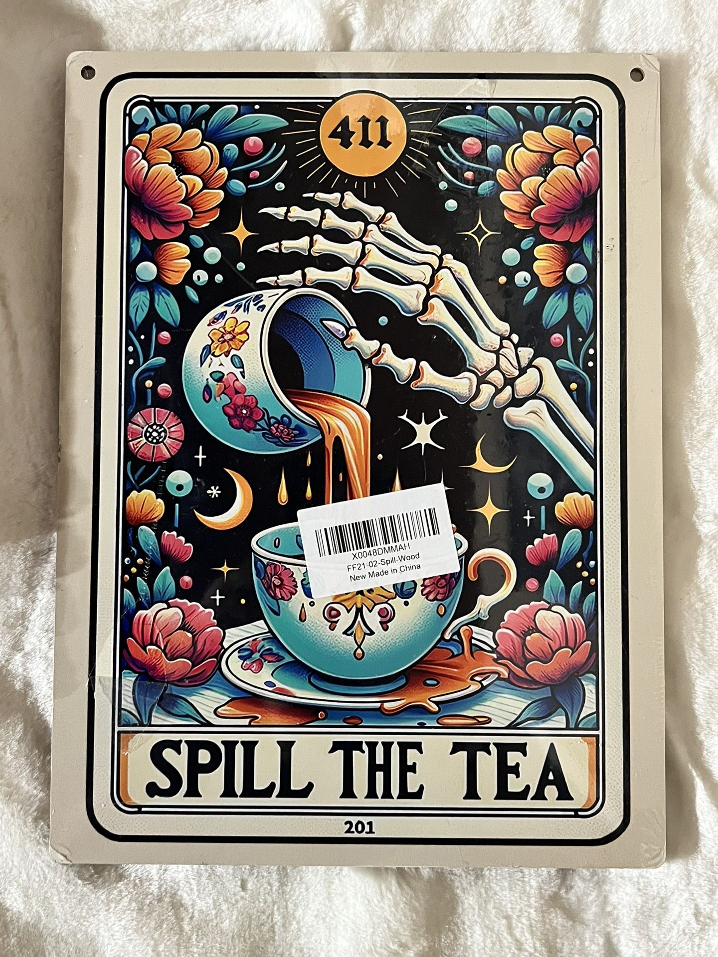 NEW Spill The Tea Tarot Card Sign